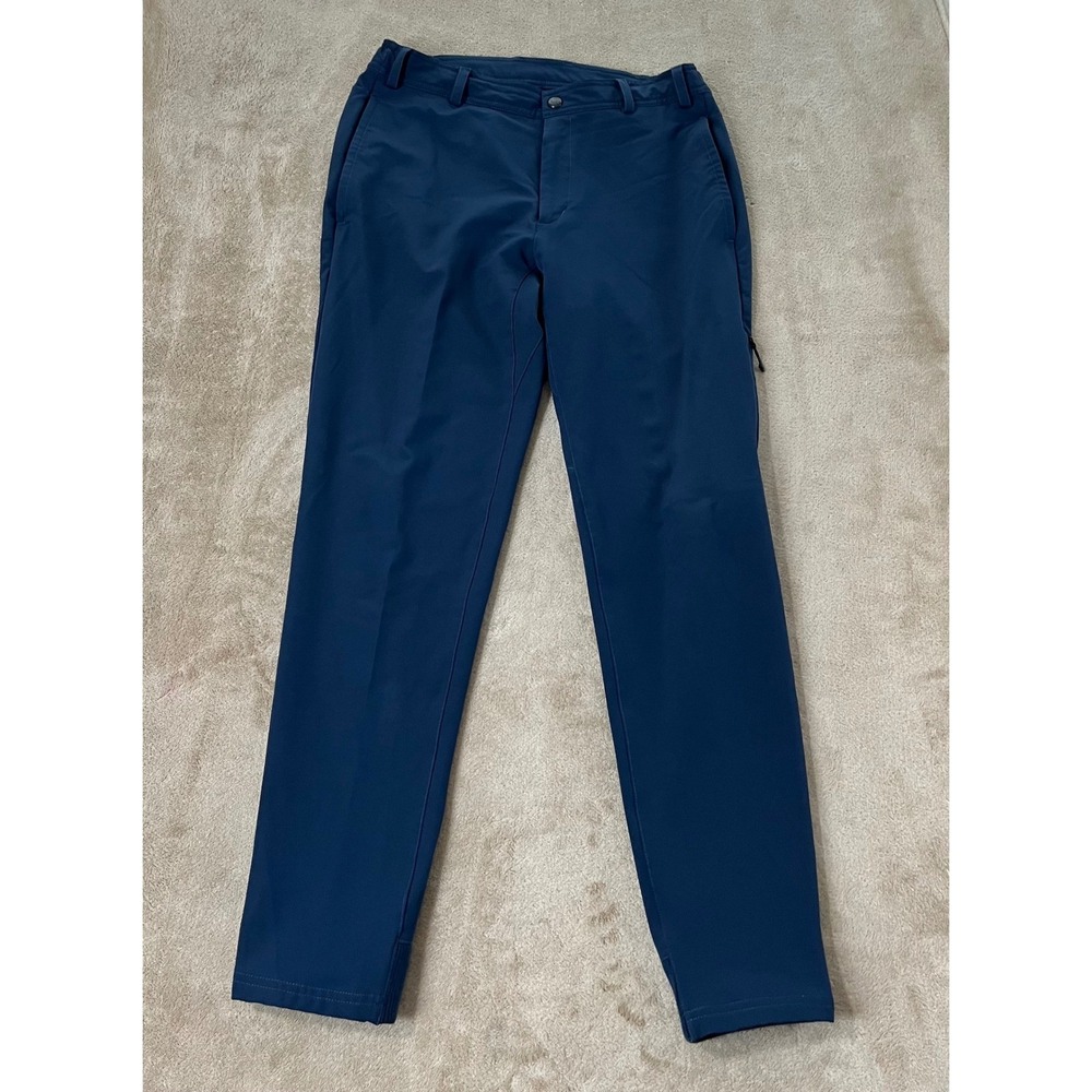 Mack Weldon Radius Jogger Pants Men's Small Navy Blue Performance Stretch Tech